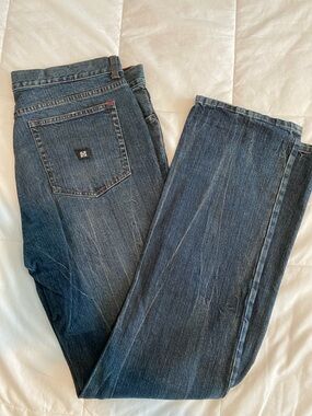 KR3W Dark Blue Straight Jeans